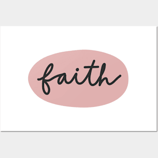 Faith Minimalist - Pink Posters and Art